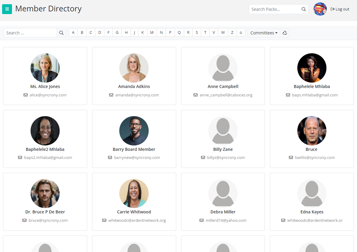 BoardCloud member directory